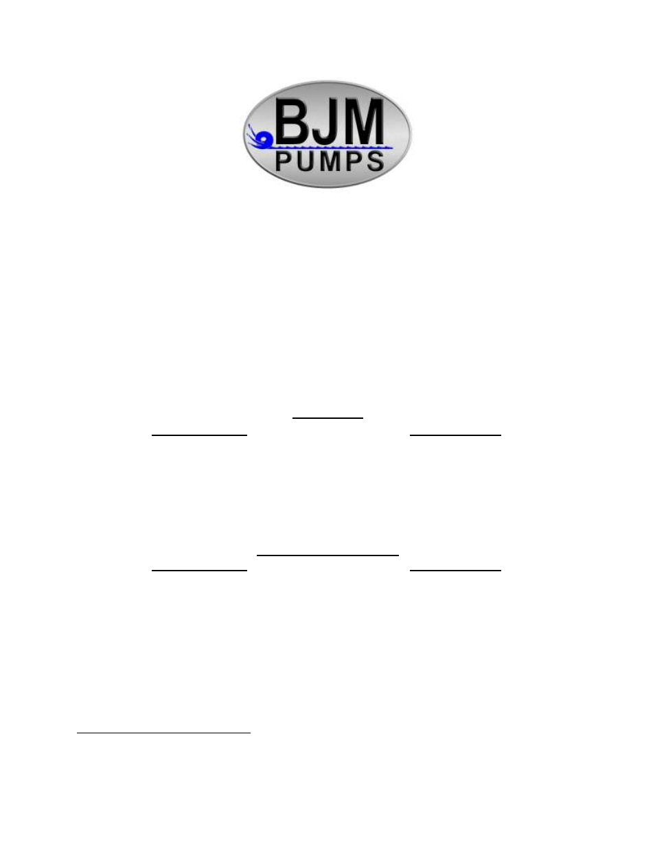 BJM Pumps SX75CSS-575T User Manual | 37 pages