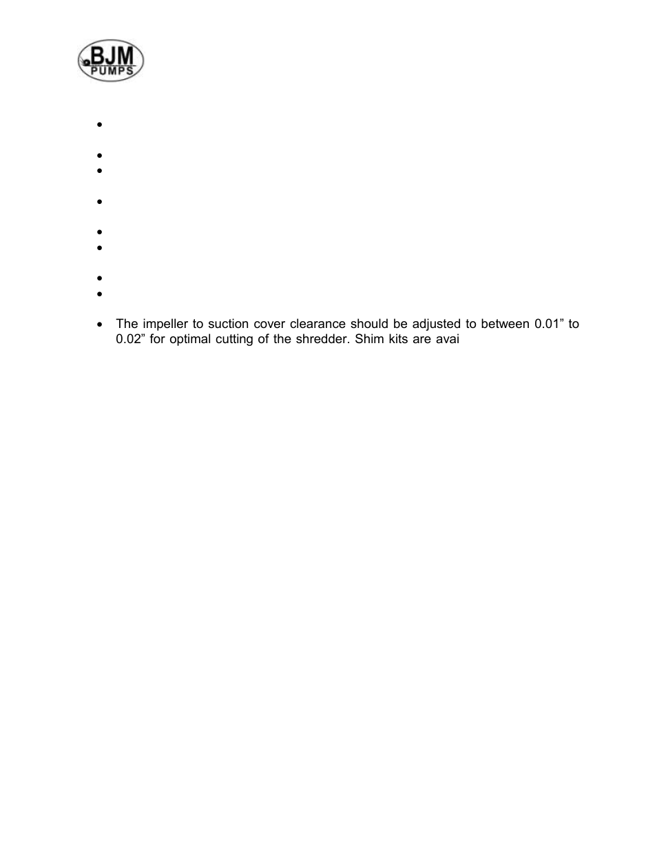 Maintaining your pump, Changing seal oil | BJM Pumps SKX SERIES SHREDDER PUMPS User Manual | Page 16 / 41