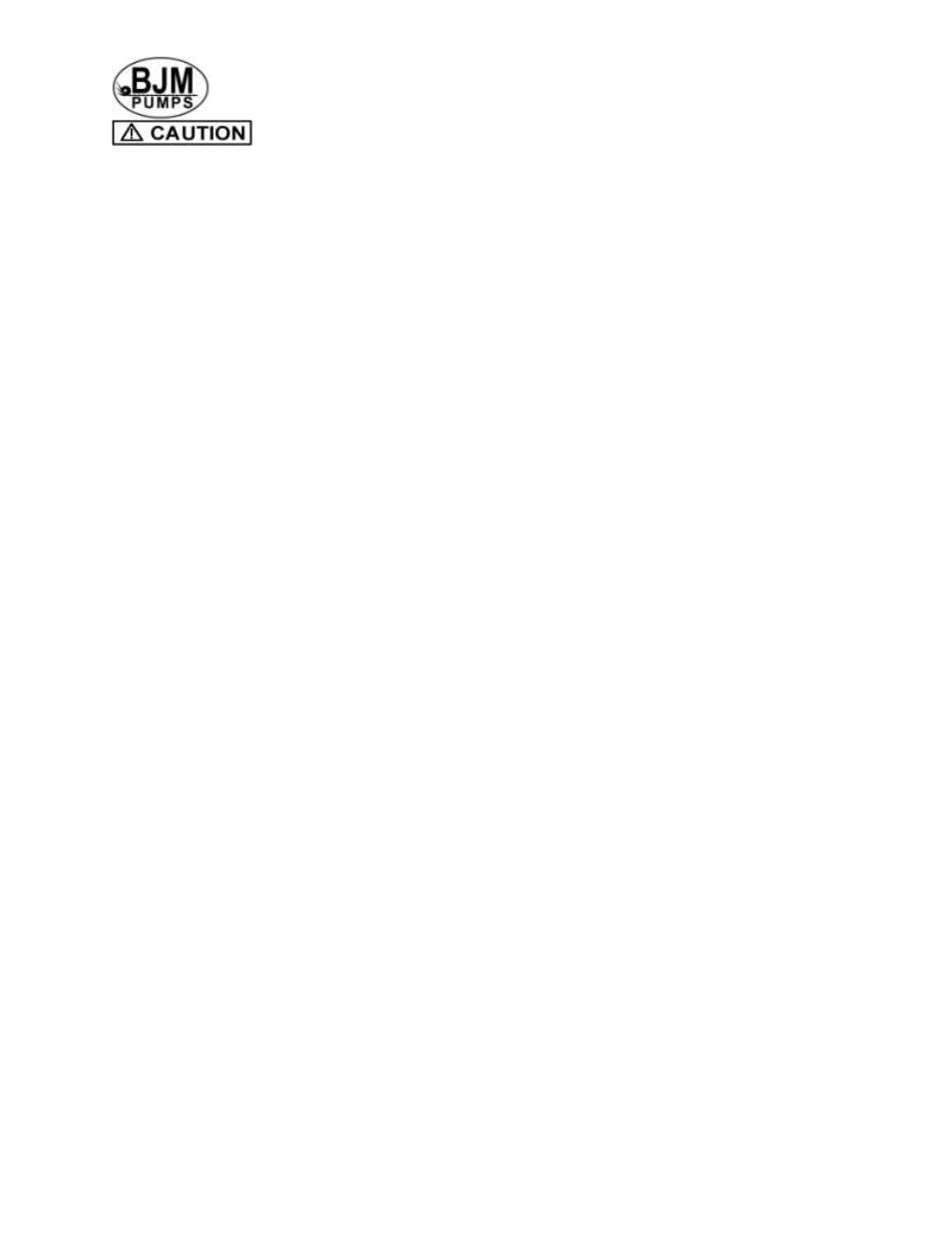 Inspection, Pre-installation inspection | BJM Pumps SKX SERIES SHREDDER PUMPS User Manual | Page 6 / 41