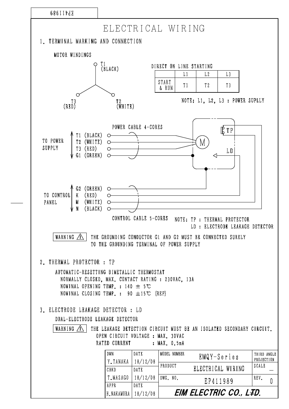 Eim electric co., ltd | BJM Pumps XP-SKX150CSS User Manual | Page 34 / 42