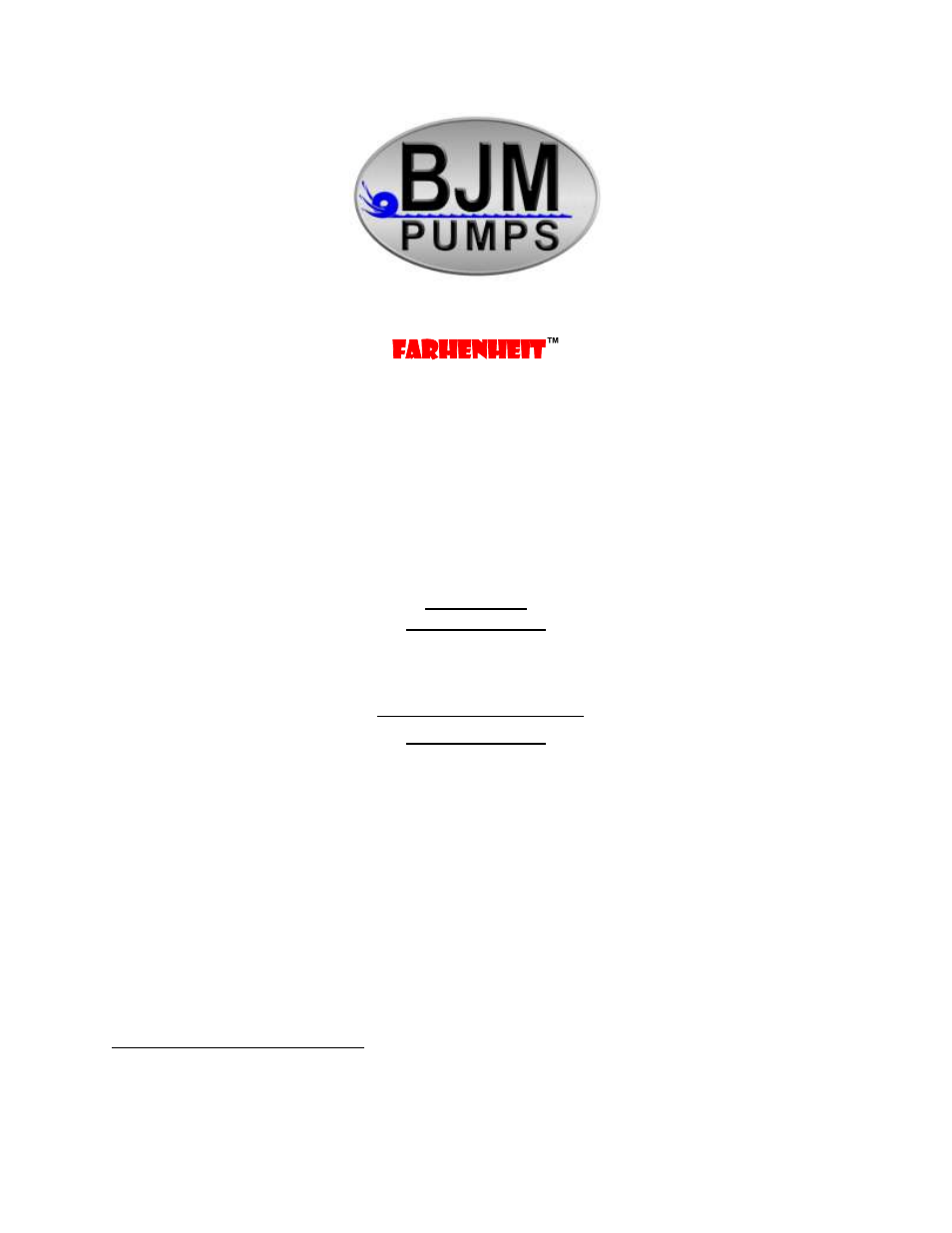 BJM Pumps JX1500HSS-F User Manual | 29 pages