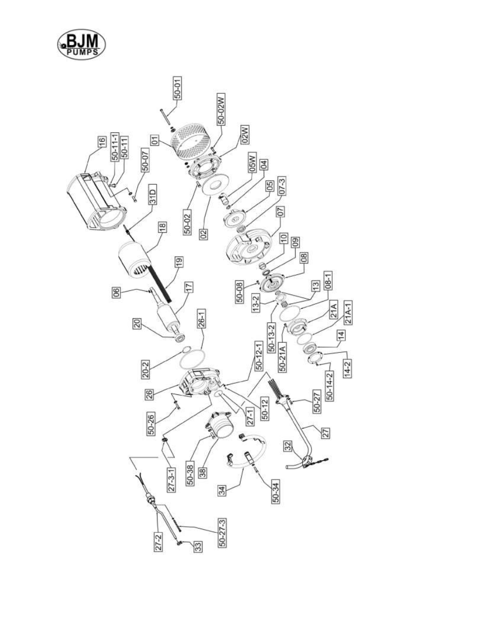 BJM Pumps KB110H-F User Manual | Page 16 / 29