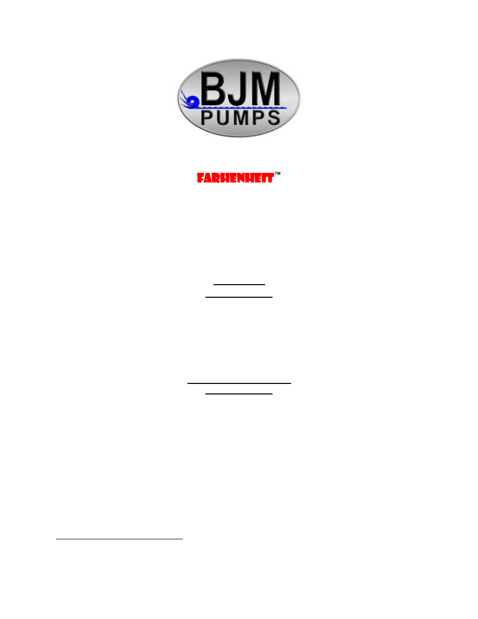 BJM Pumps SX75CSSF-575T User Manual | 32 pages