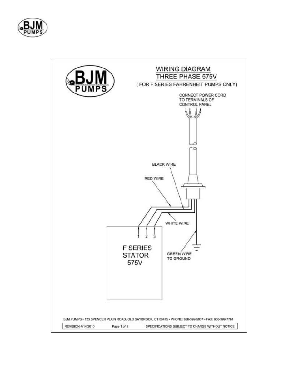 575v | BJM Pumps SX75CSSF-575T User Manual | Page 24 / 32