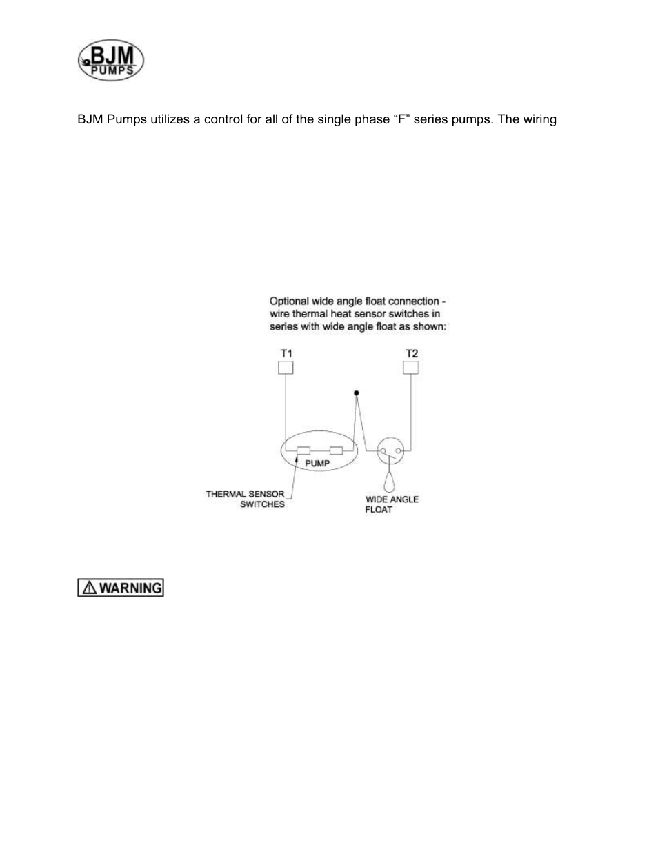 Optional float connection, Trouble shooting, Pump will not run | BJM Pumps SX1500CSS-F User Manual | Page 12 / 26