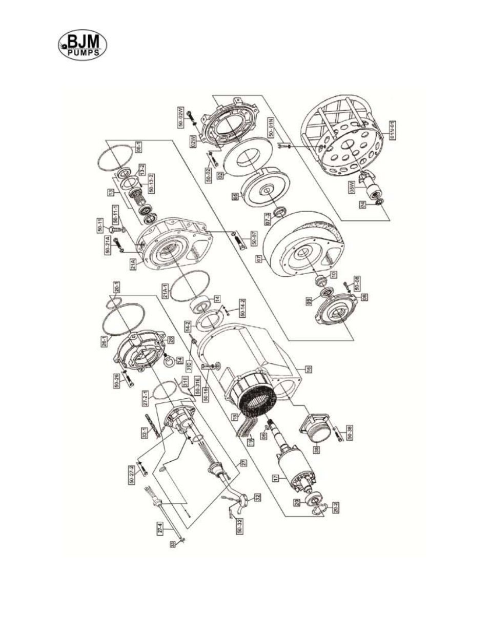 BJM Pumps KZN(R)-F SERIES HEAVY DUTY AGITATOR TOP DISCHARGE Electric Submersible Pumps User Manual | Page 16 / 33