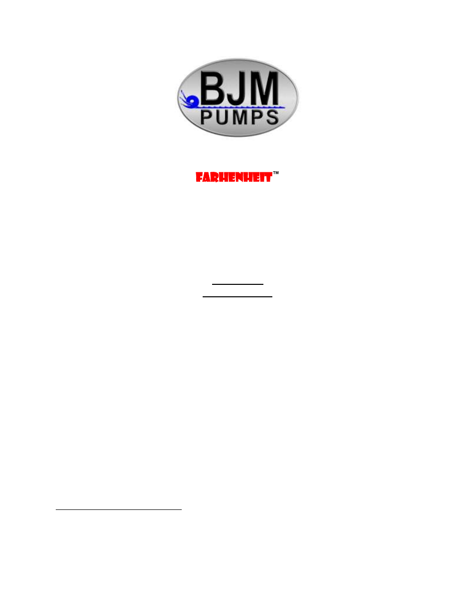 BJM Pumps SV1500F-230 User Manual | 26 pages