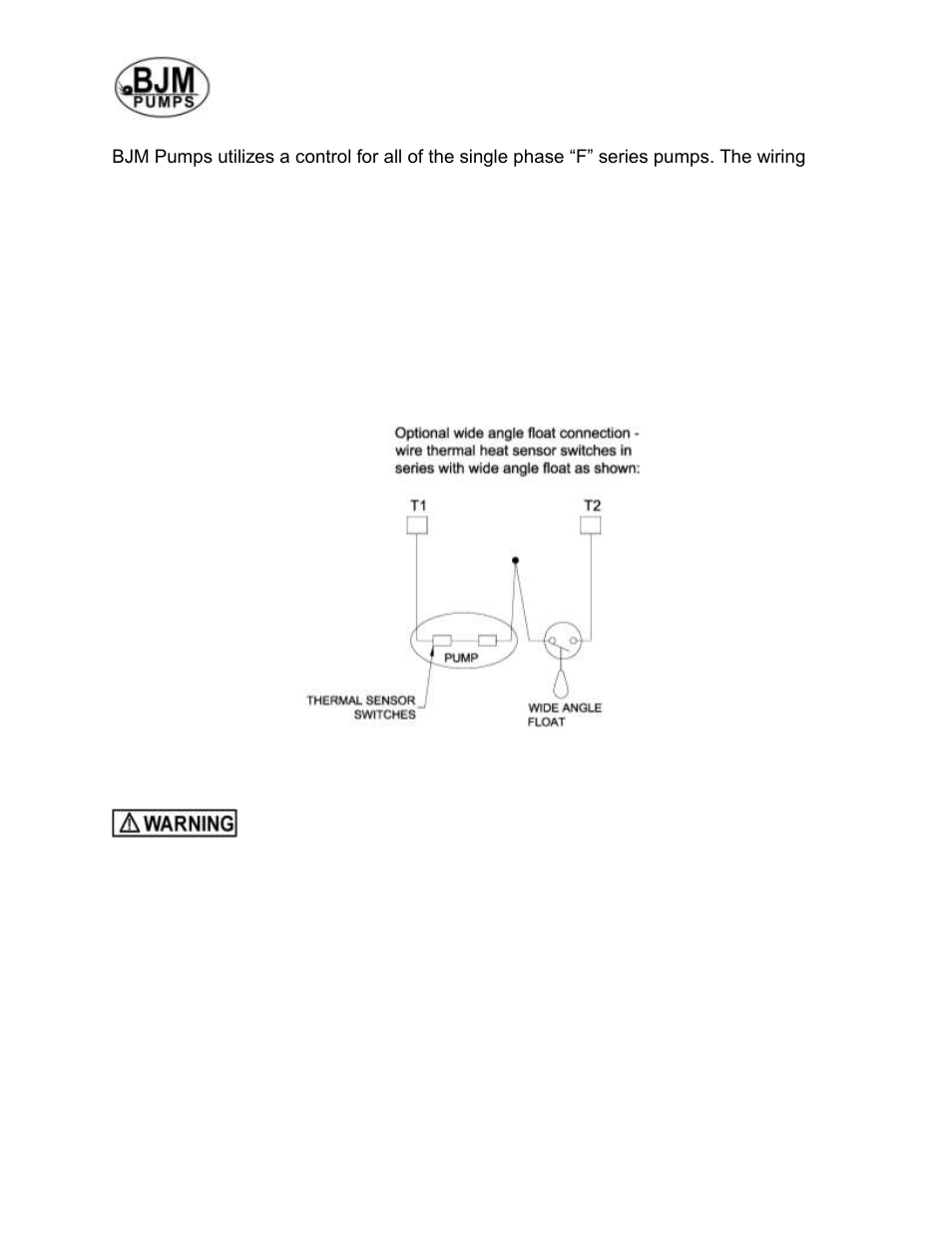 Optional float connection, Trouble shooting, Pump will not run | BJM Pumps SV1500F-230 User Manual | Page 11 / 26