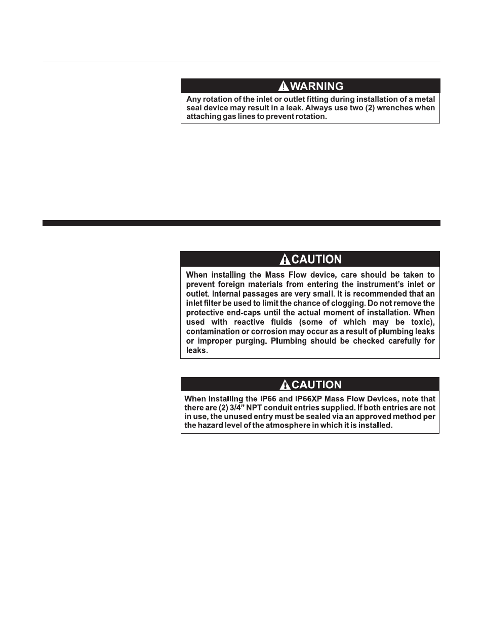 Warning | Brooks Instrument QMBM User Manual | Page 29 / 52