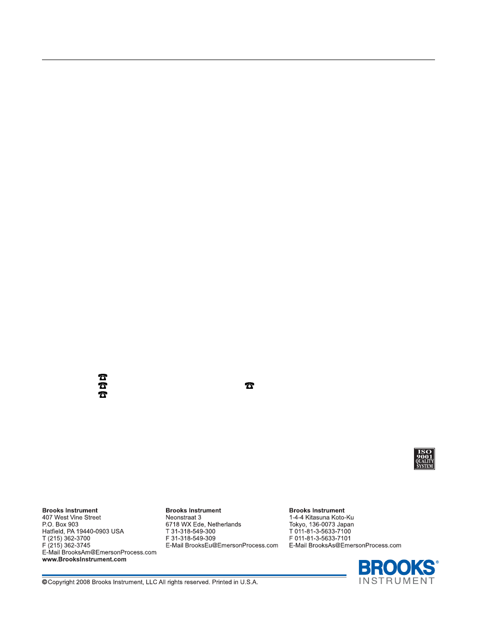 Brooks, Models bm01 and bm02 | Brooks Instrument BM02 User Manual | Page 30 / 30