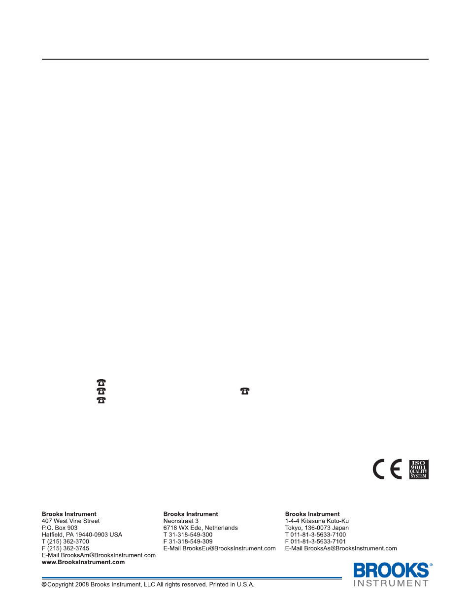 Brooks Instrument SLA7810/20 User Manual | Page 36 / 36