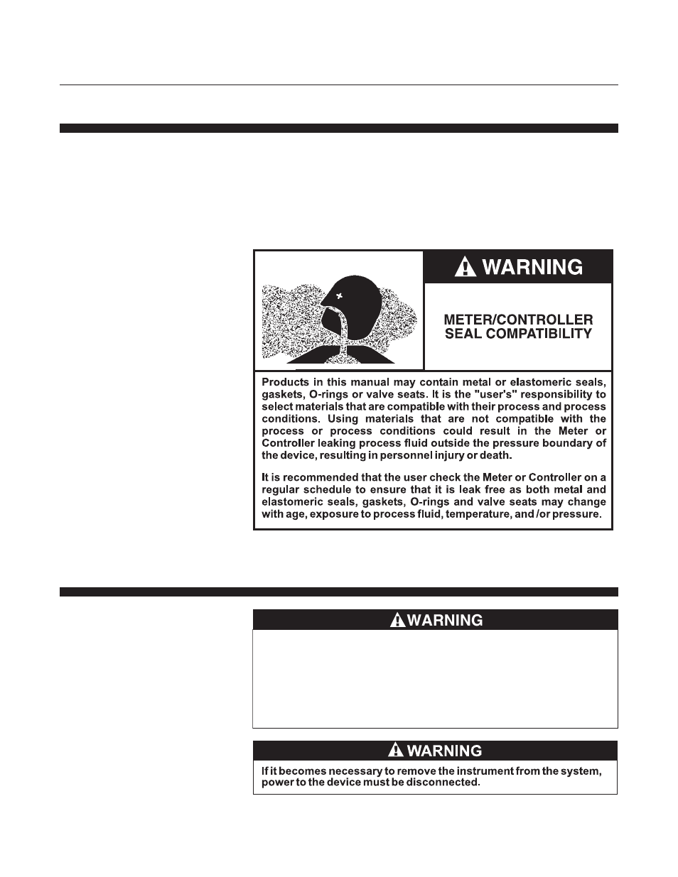 Model sla7840, Warning | Brooks Instrument SLA7840 User Manual | Page 25 / 40