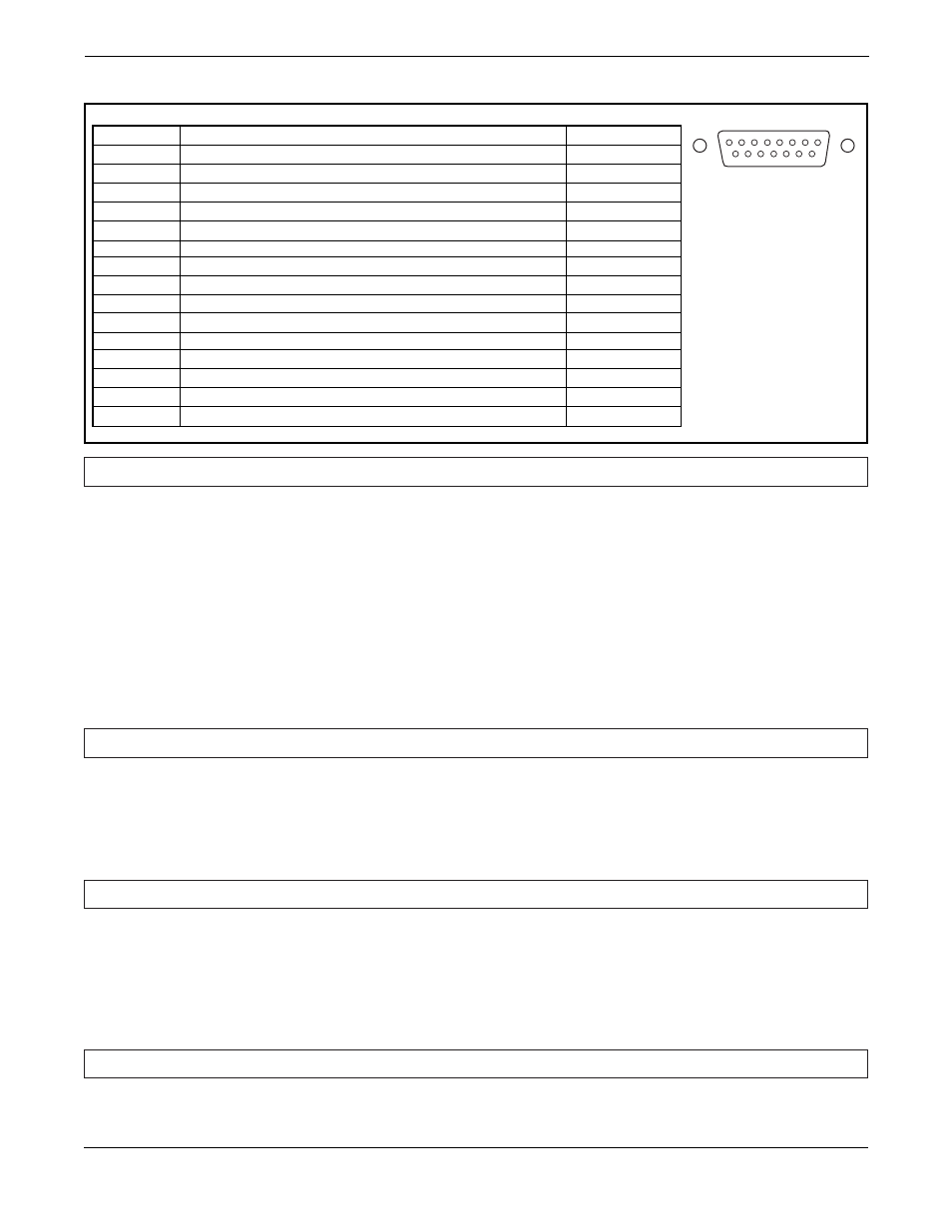 1 d-connector pin arrangement -5, Ansducer signal (refer to section 2-11), Table 2-1 | 9 valve override, 10 precision 5v reference, 11 remote transducer input, 12 valve test point | Brooks Instrument 5866M User Manual | Page 16 / 65