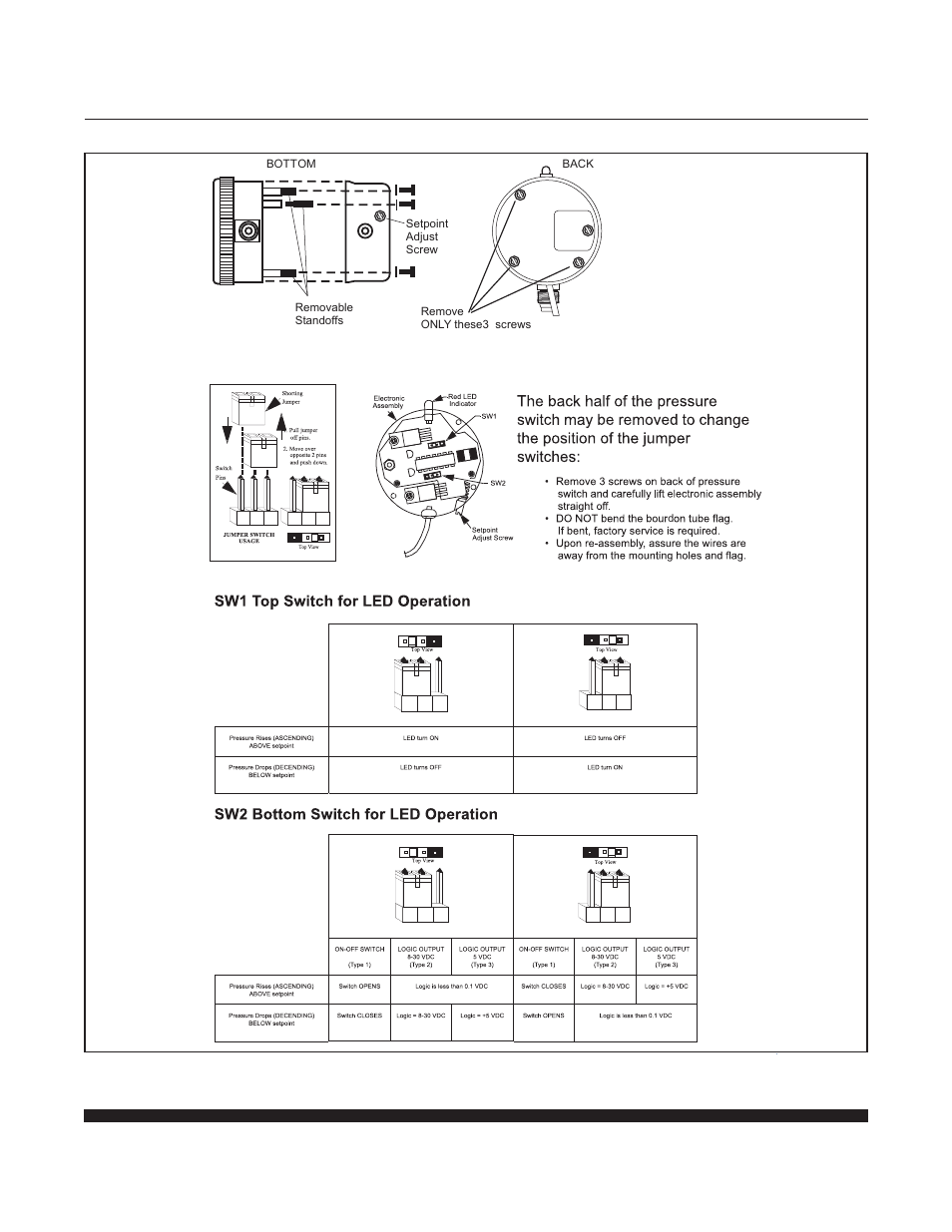 Ips122 series | Brooks Instrument IPS122 2 Indicating Pressure Switches" User Manual | Page 14 / 18