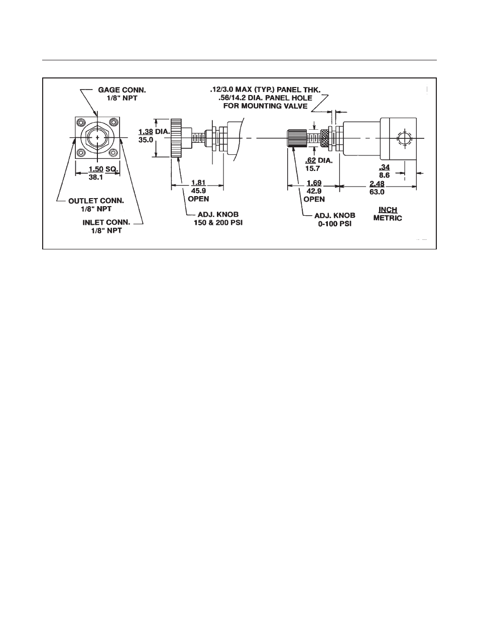 Model 8601 pressure regulator | Brooks Instrument 8601 User Manual | Page 8 / 20