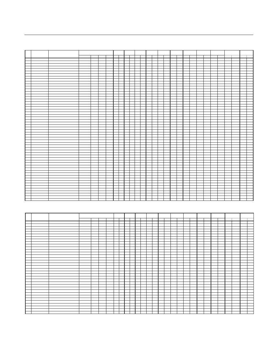 Gf100 series, Appendix a: gf100 series gas table | Brooks Instrument GF126 User Manual | Page 58 / 82