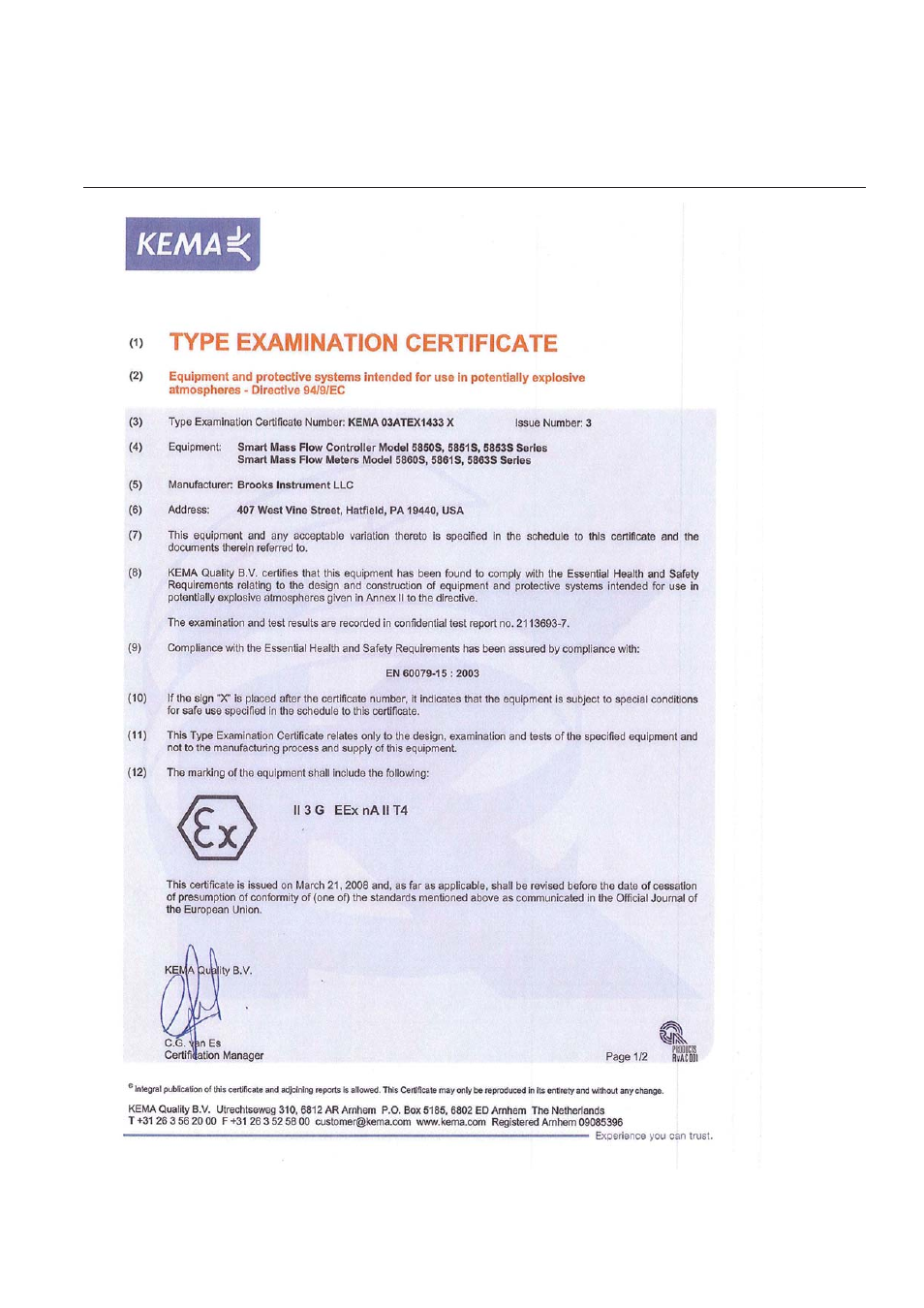 Models 5800-s | Brooks Instrument 5800S Series User Manual | Page 27 / 50