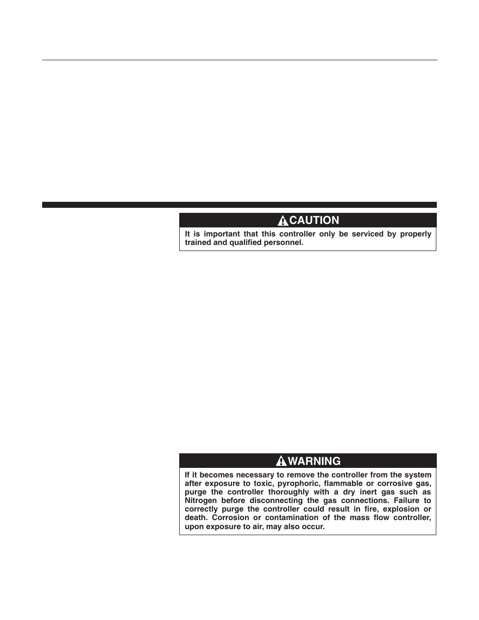 Brooks, Caution, Warning | Brooks Instrument 5850EM User Manual | Page 52 / 74