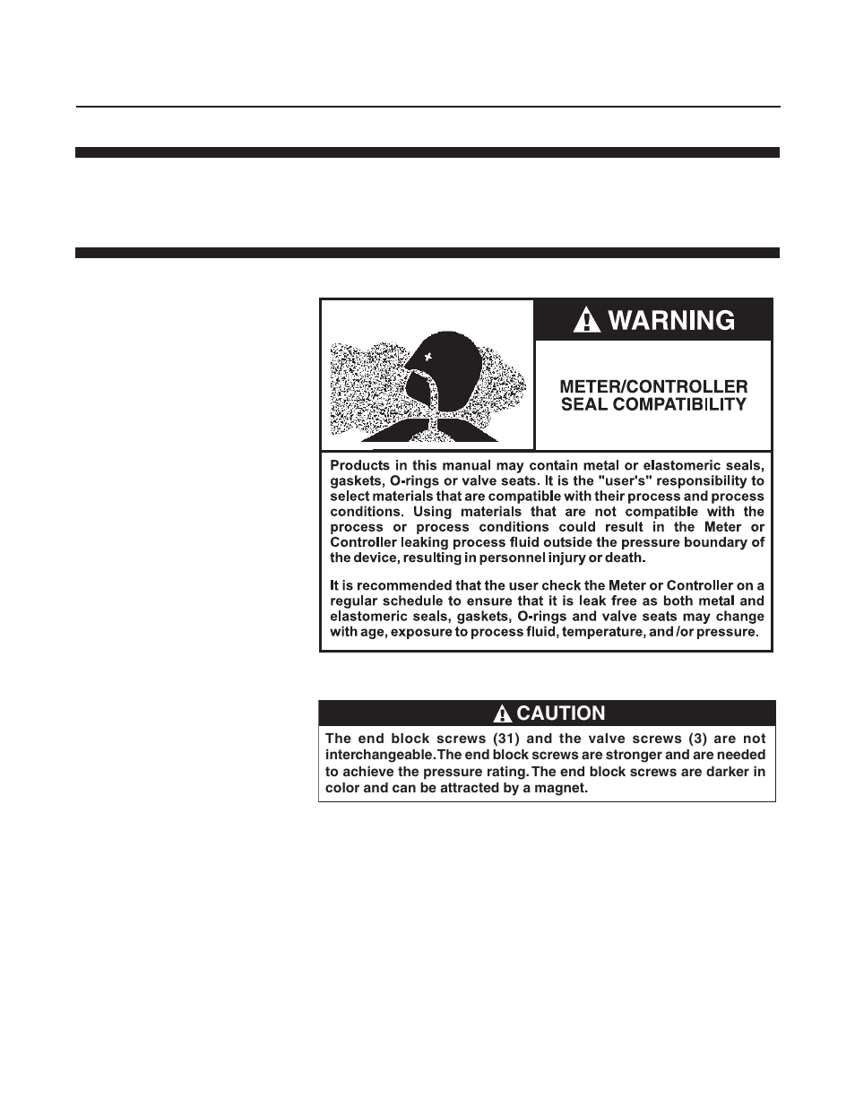 Brooks, Model 5851e, Caution | Brooks Instrument 5851E User Manual | Page 33 / 64