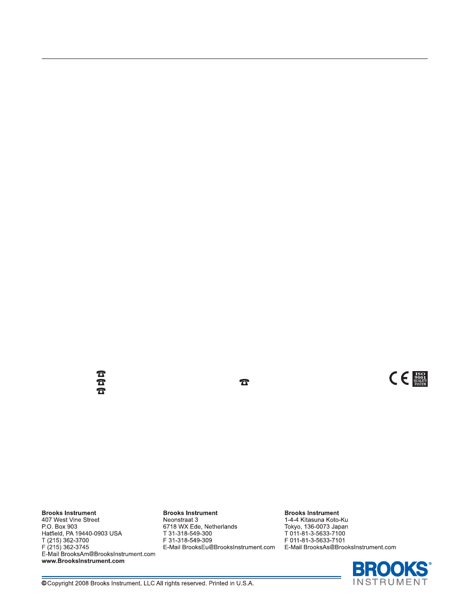 Brooks, Model 5851e | Brooks Instrument 5851E User Manual | Page 64 / 64