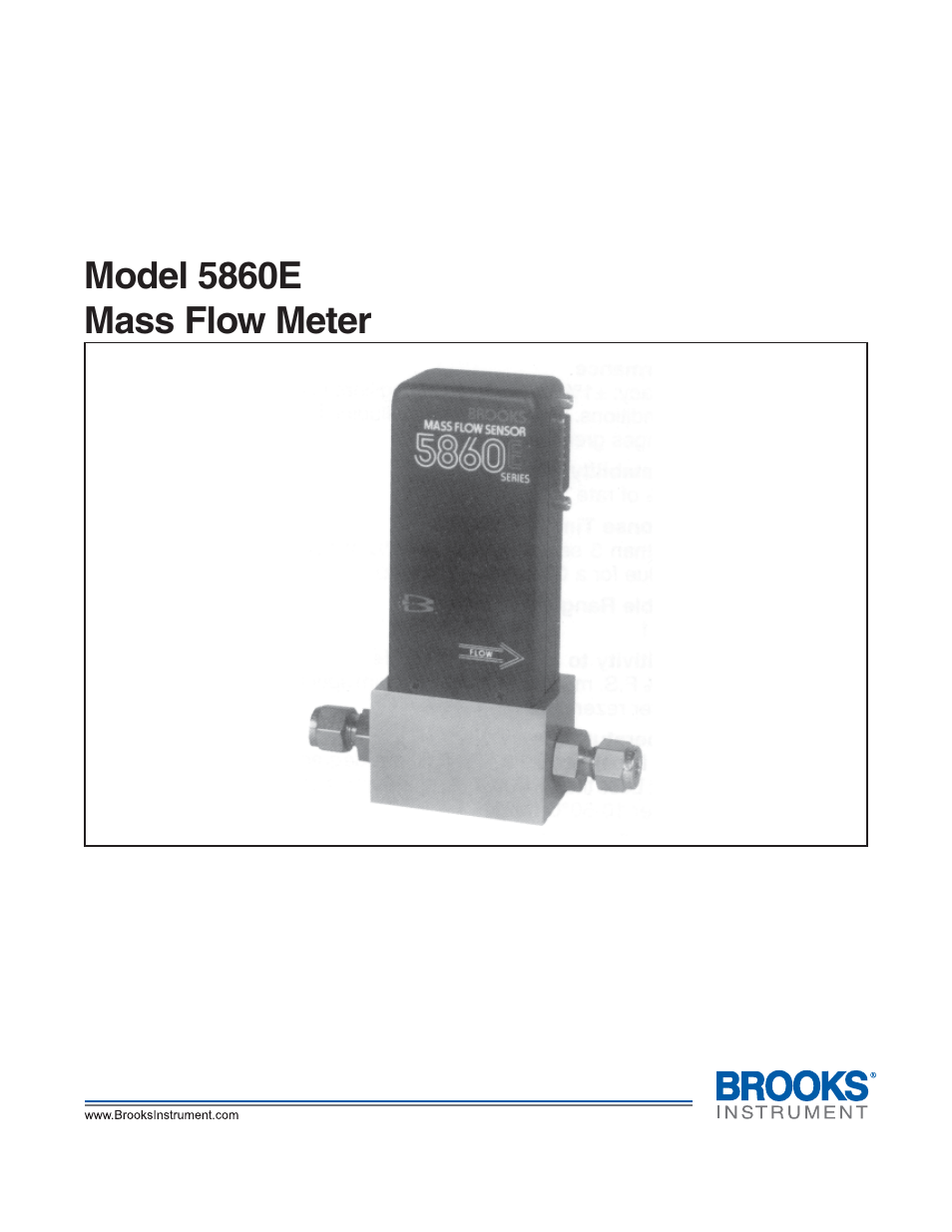 Brooks Instrument 5860E User Manual | 46 pages