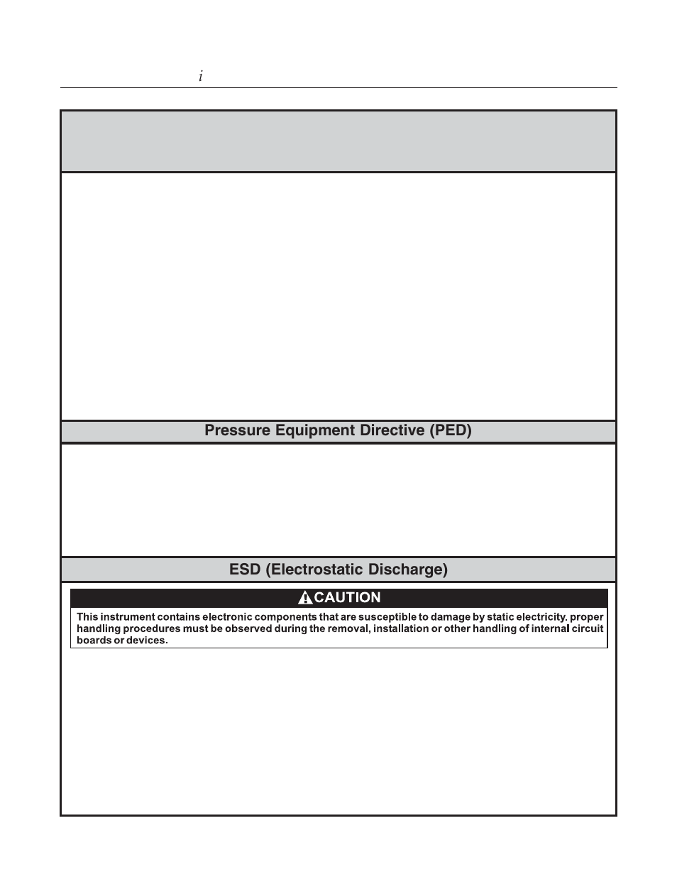 Essential instructions, Brooks, Model 5861 i esd (electrostatic discharge) | Read this page before proceeding, Pressure equipment directive (ped) | Brooks Instrument 5861i User Manual | Page 2 / 48
