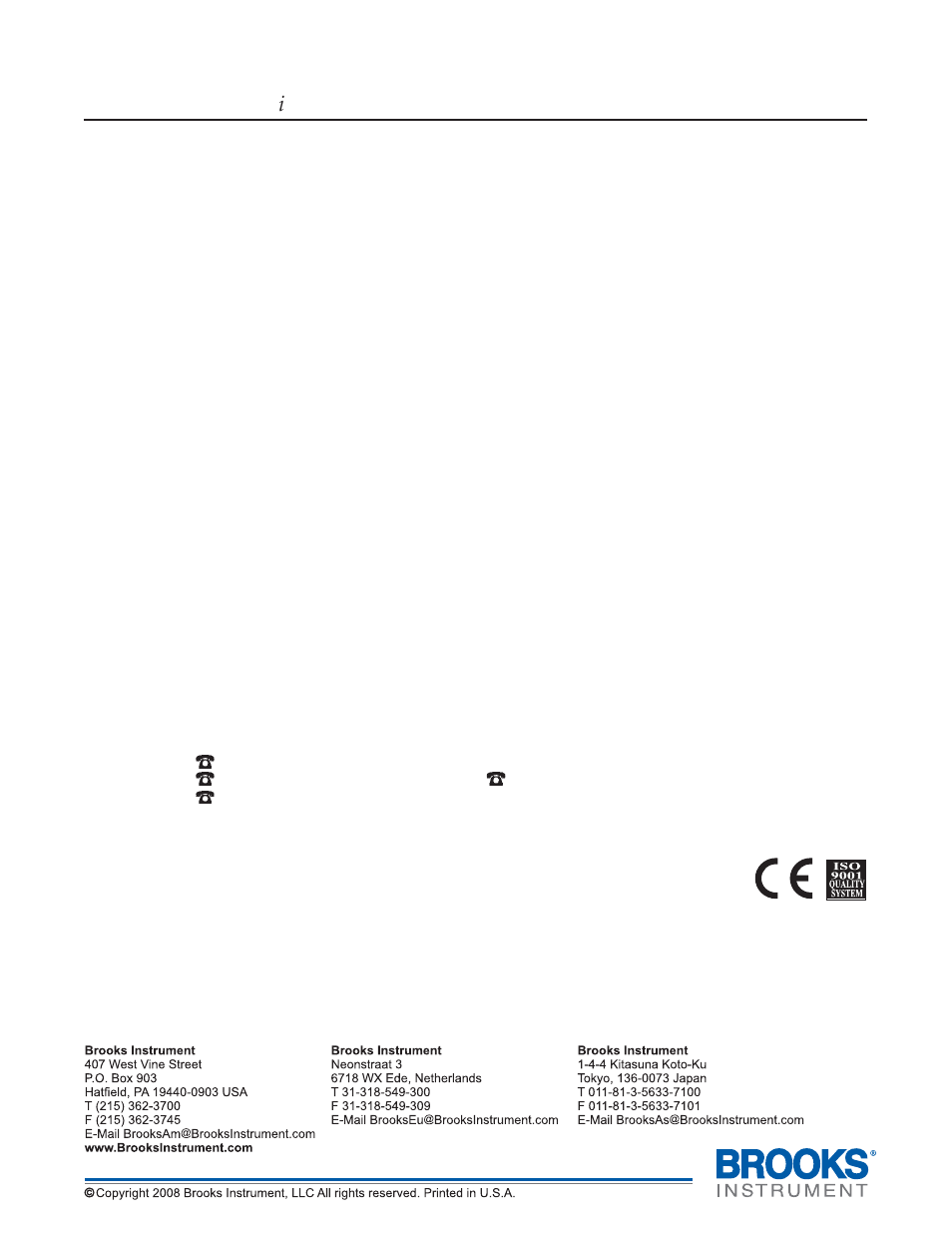 Brooks, Model 5861 i | Brooks Instrument 5861i User Manual | Page 48 / 48