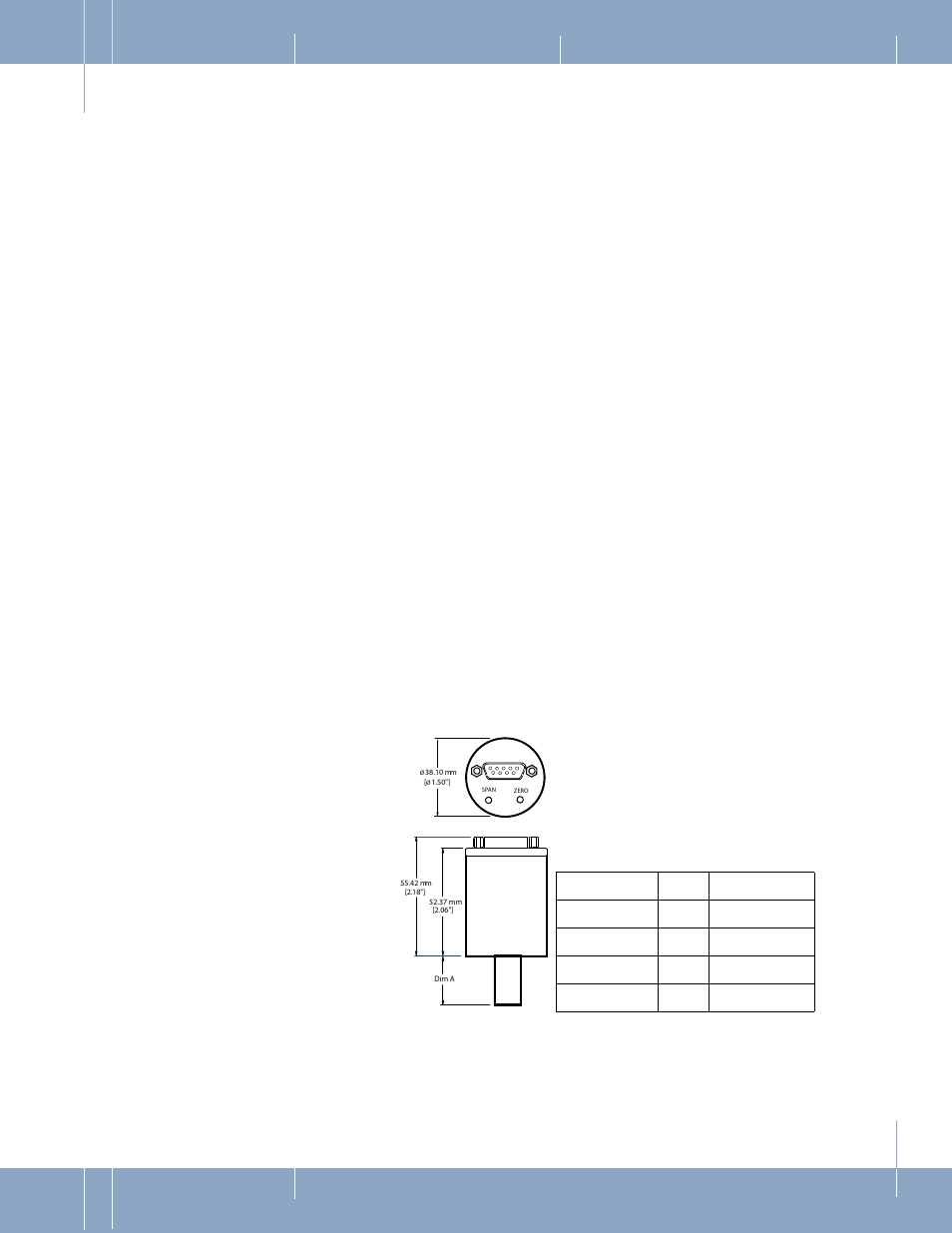0 installation, 1 mechanical installation, Fitting type | Code, Dim a, Figure 1: cmc series 9-pin dimensions, Use a male vcr, Female fitting, 0 _installation | Brooks Instrument CMC Series User Manual | Page 8 / 36