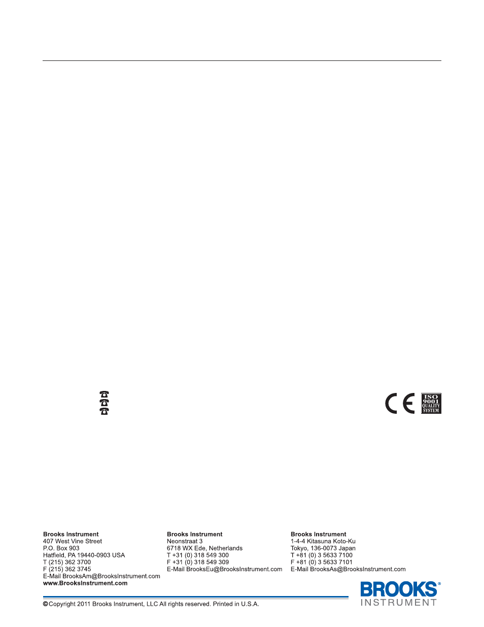 Brooks, Cmx series | Brooks Instrument XacTorr CMX160 User Manual | Page 64 / 64