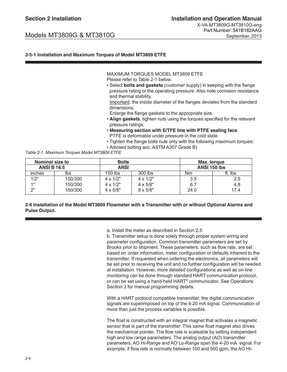 Brooks Instrument MT3809G User Manual | Page 34 / 78