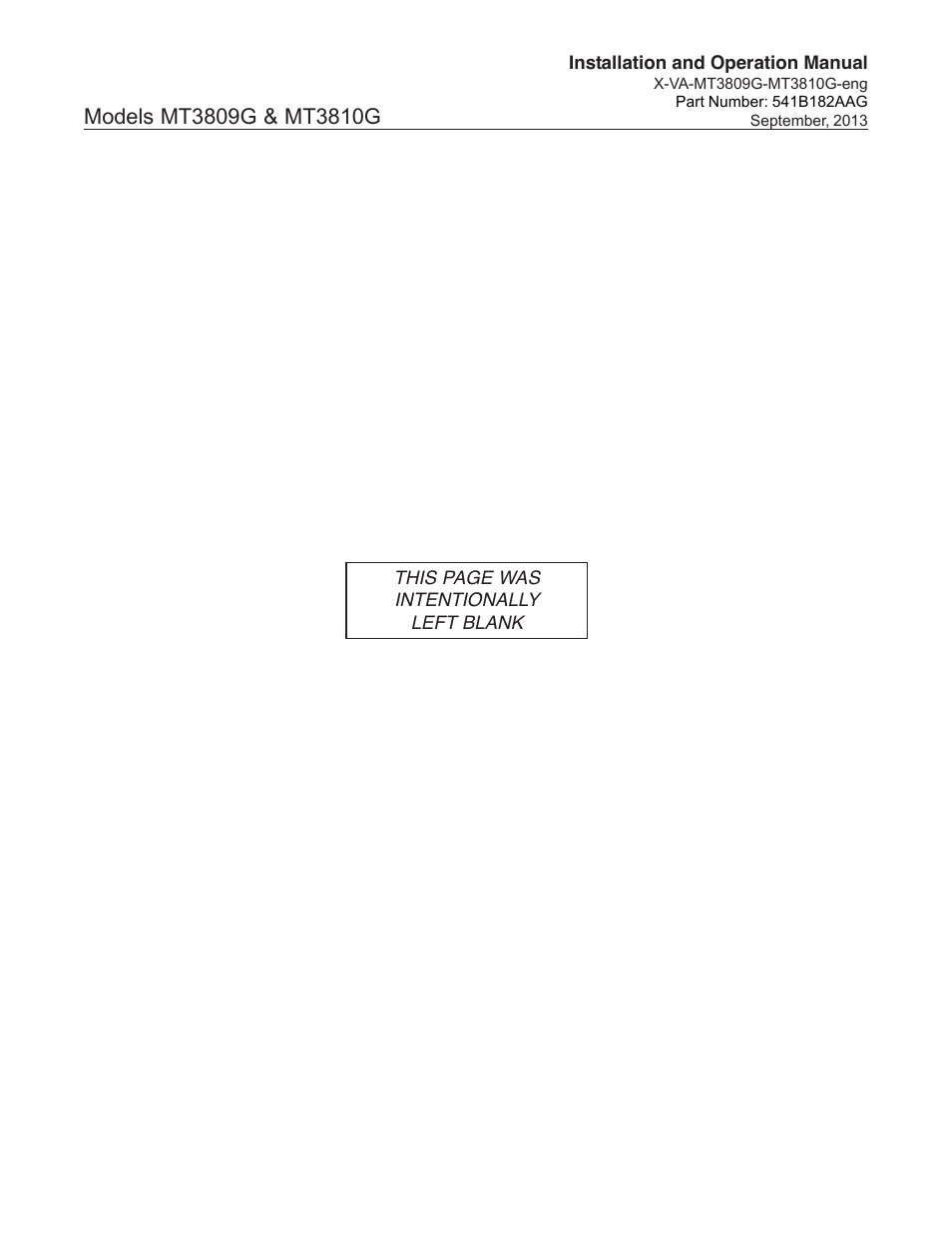 Brooks Instrument MT3809G User Manual | Page 4 / 78