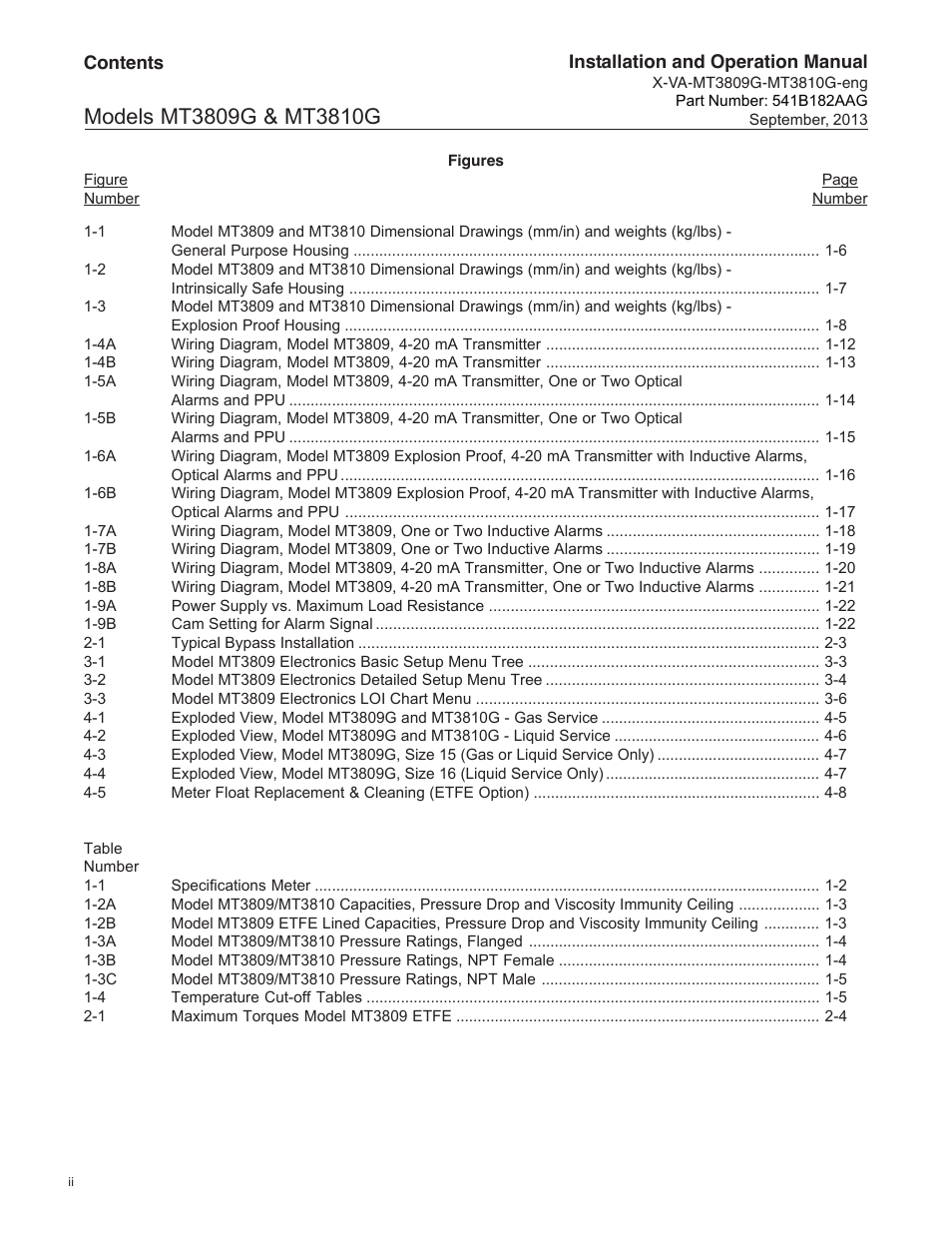 Brooks Instrument MT3809G User Manual | Page 6 / 78