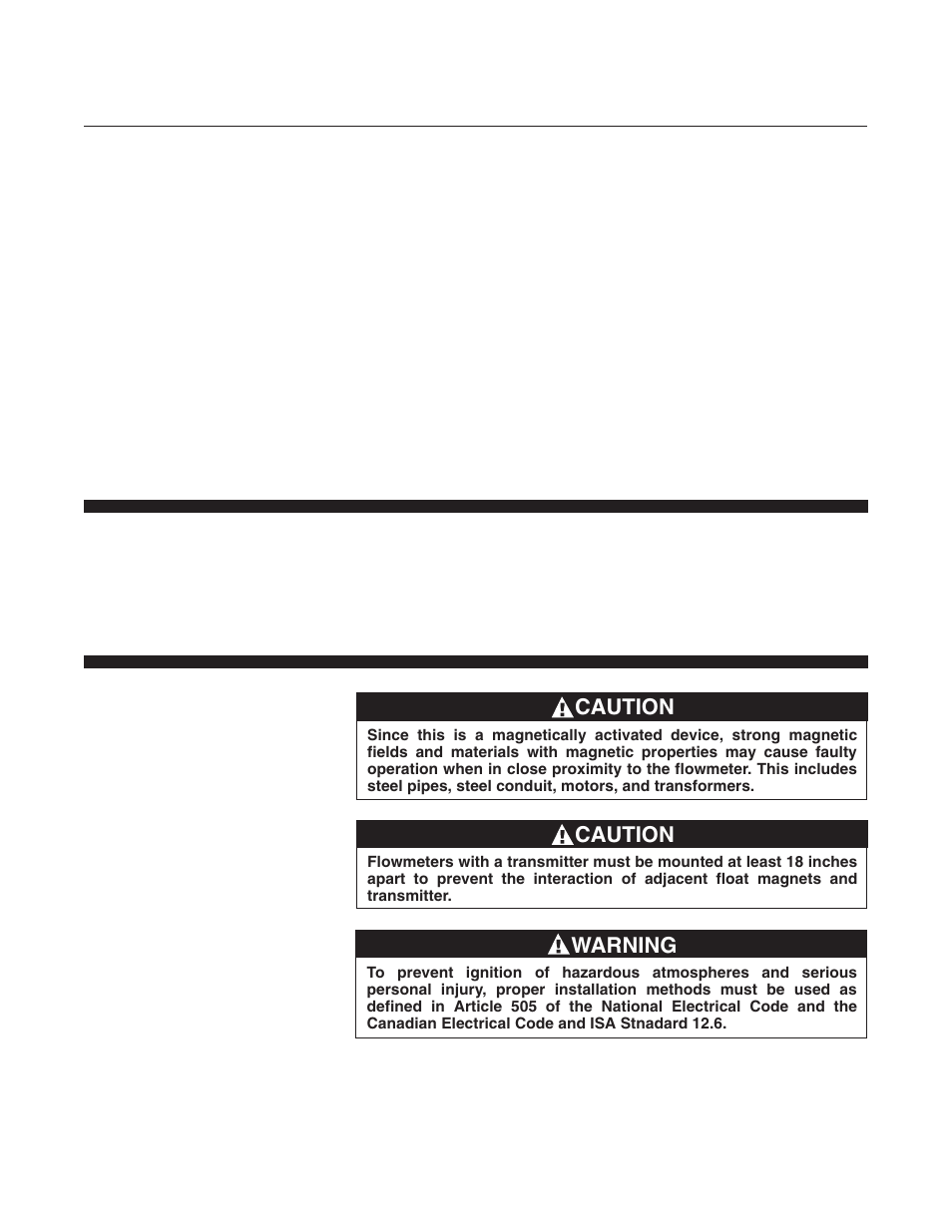 Caution, Warning | Brooks Instrument MT3809E User Manual | Page 38 / 72