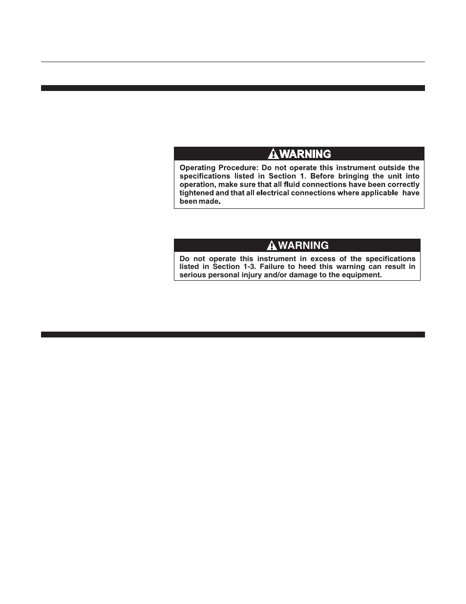Warning | Brooks Instrument MT3809E User Manual | Page 41 / 72