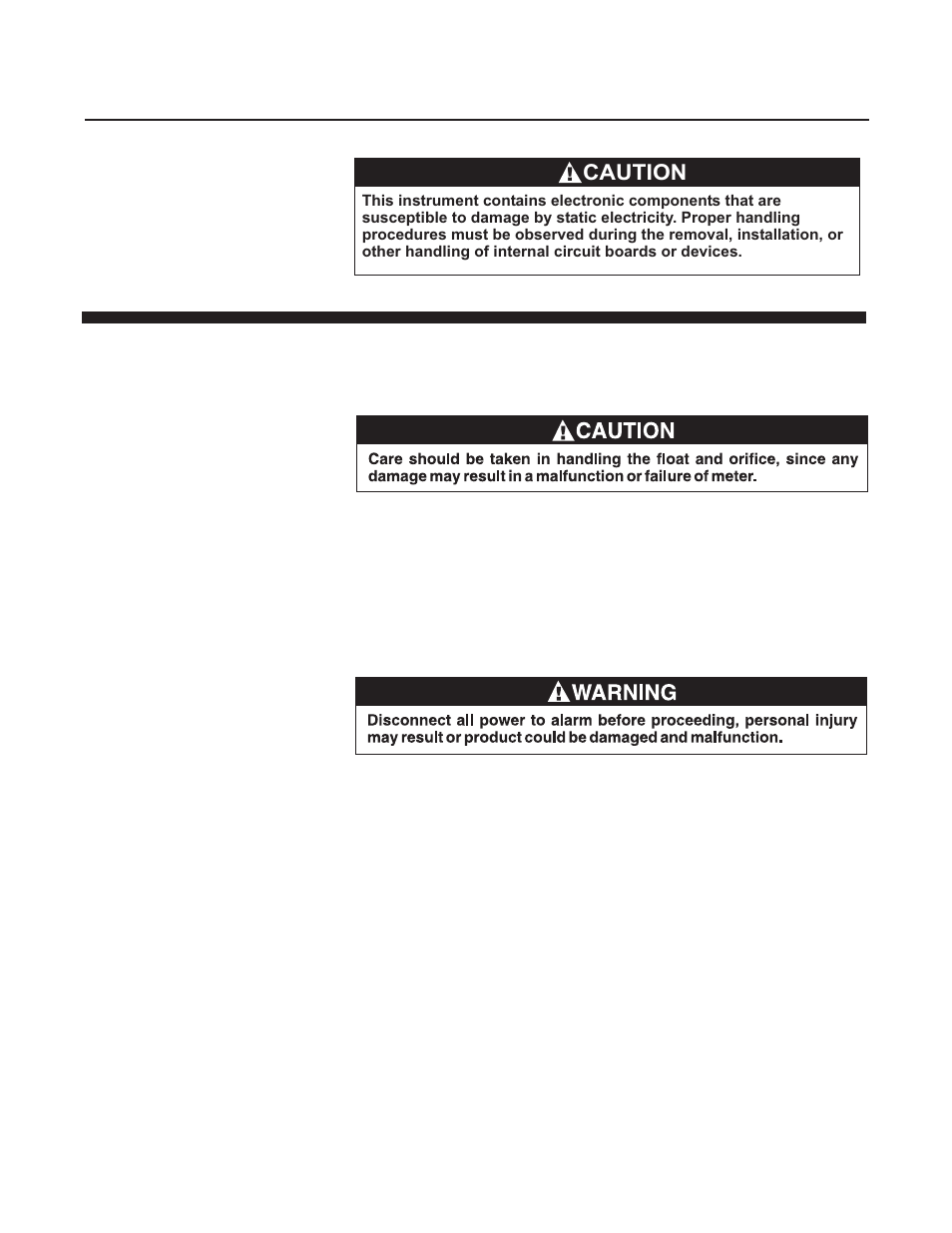 Caution | Brooks Instrument 3600 Series User Manual | Page 28 / 56