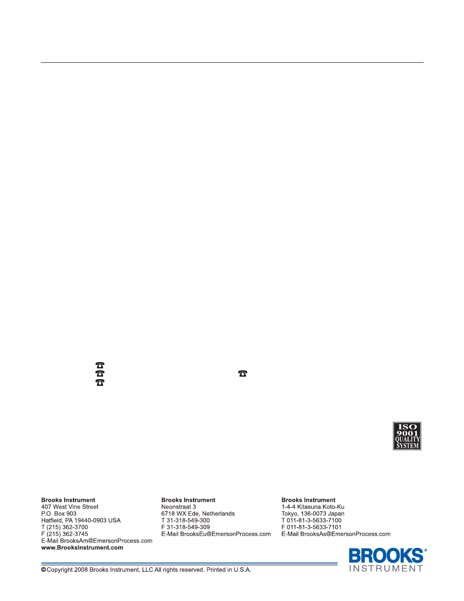 Installation and operation manual | Brooks Instrument Control Valve User Manual | Page 16 / 16