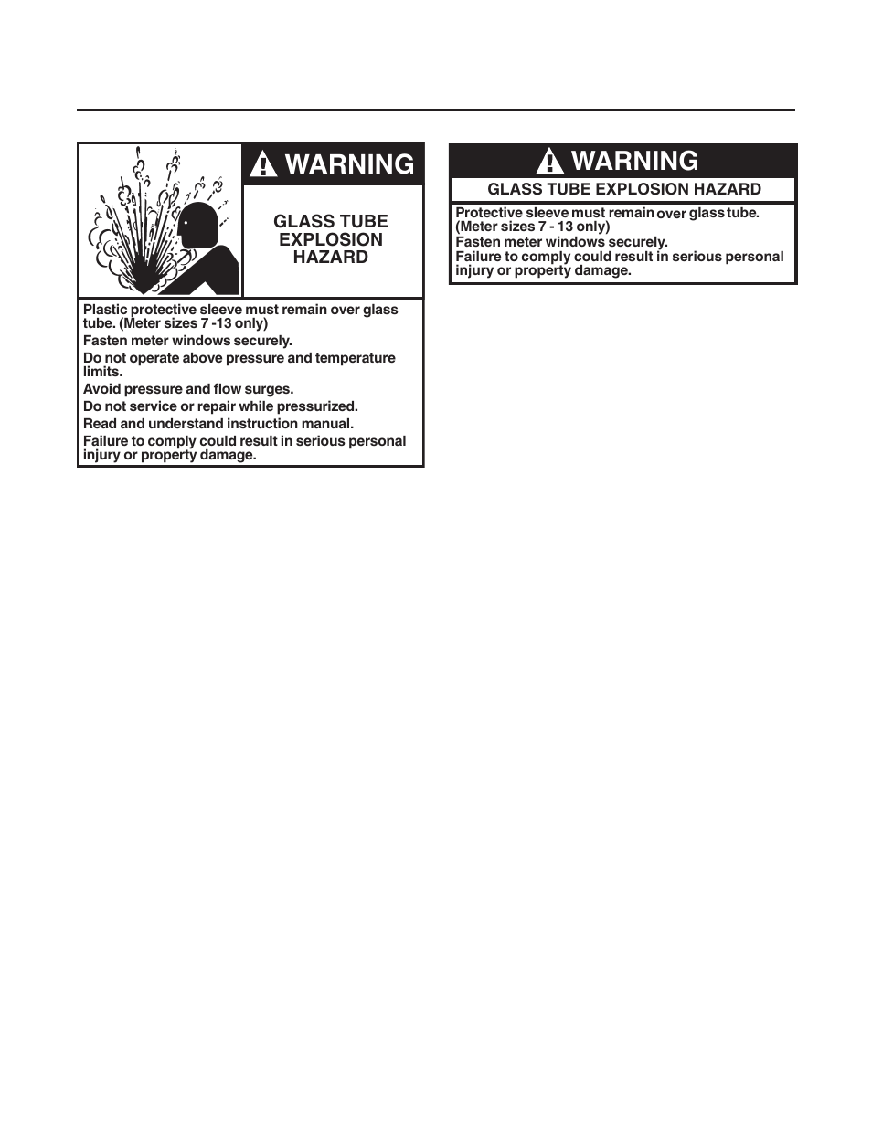 Warning | Brooks Instrument 1100 Series User Manual | Page 3 / 52