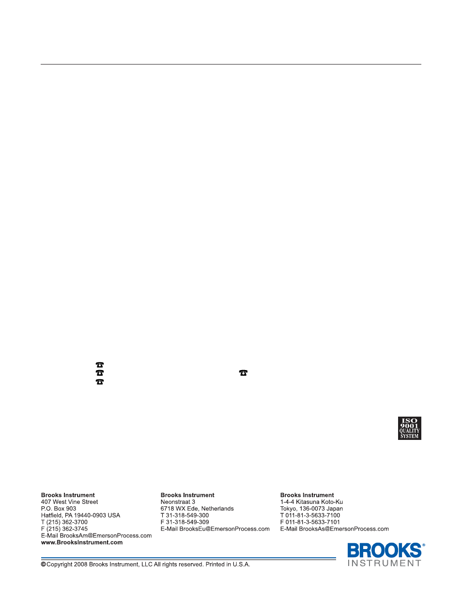 Model 1307 | Brooks Instrument 1307 User Manual | Page 18 / 18