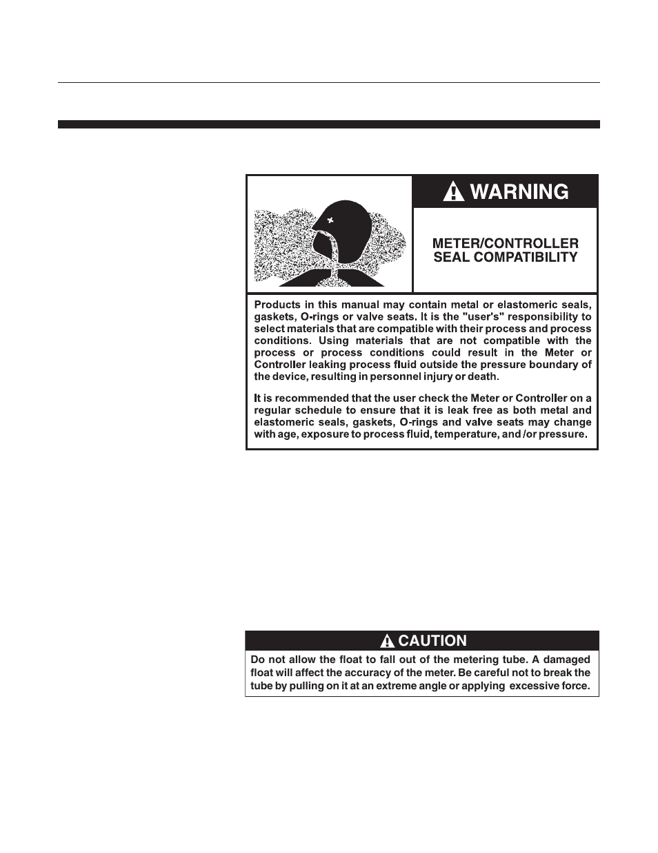 Model 1358, Caution | Brooks Instrument 1358 User Manual | Page 17 / 44
