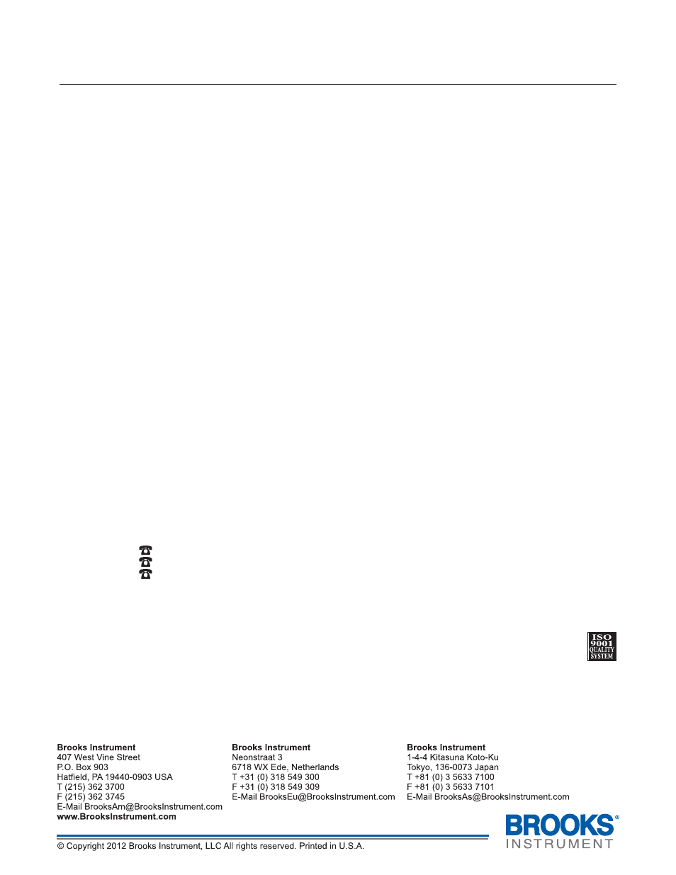 Brooks Instrument 1355 User Manual | Page 46 / 46