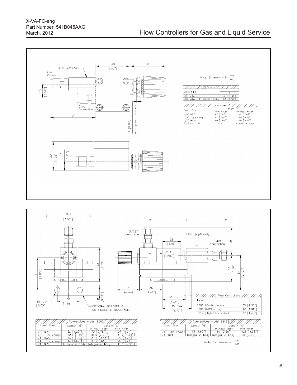 Flow controllers for gas and liquid service | Brooks Instrument FC8800 Series User Manual | Page 11 / 48