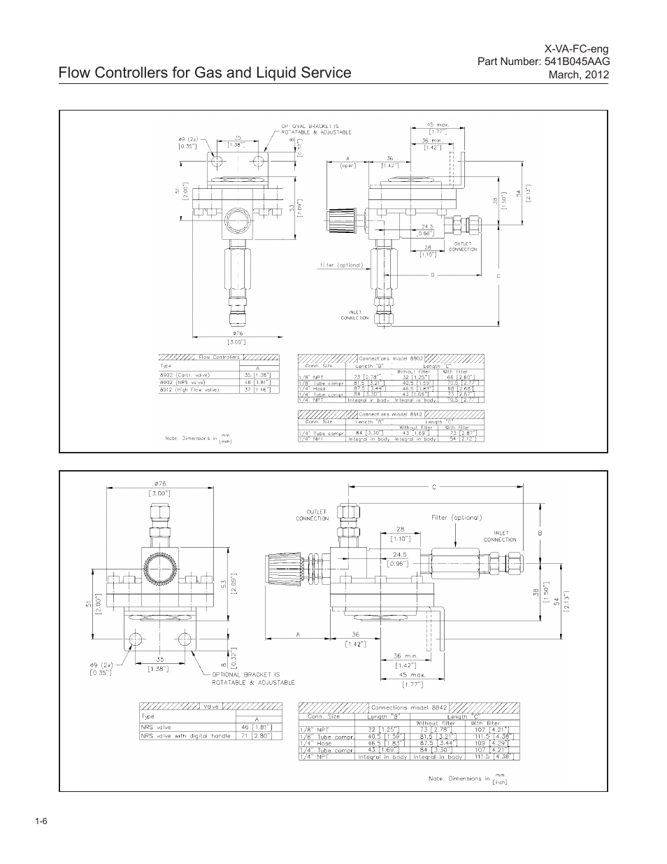 Flow controllers for gas and liquid service | Brooks Instrument FC8800 Series User Manual | Page 12 / 48