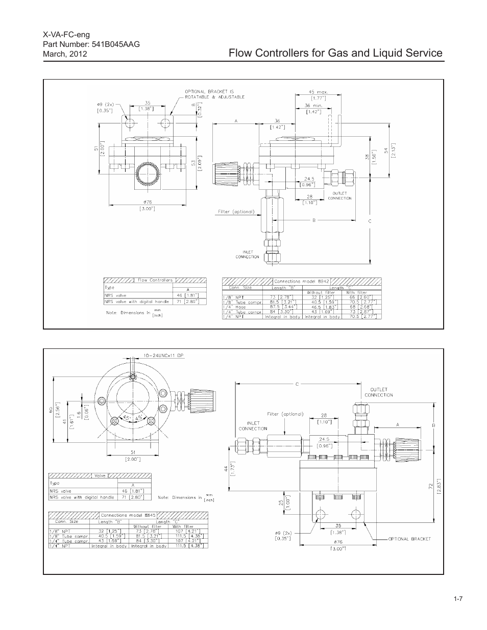 Flow controllers for gas and liquid service | Brooks Instrument FC8800 Series User Manual | Page 13 / 48