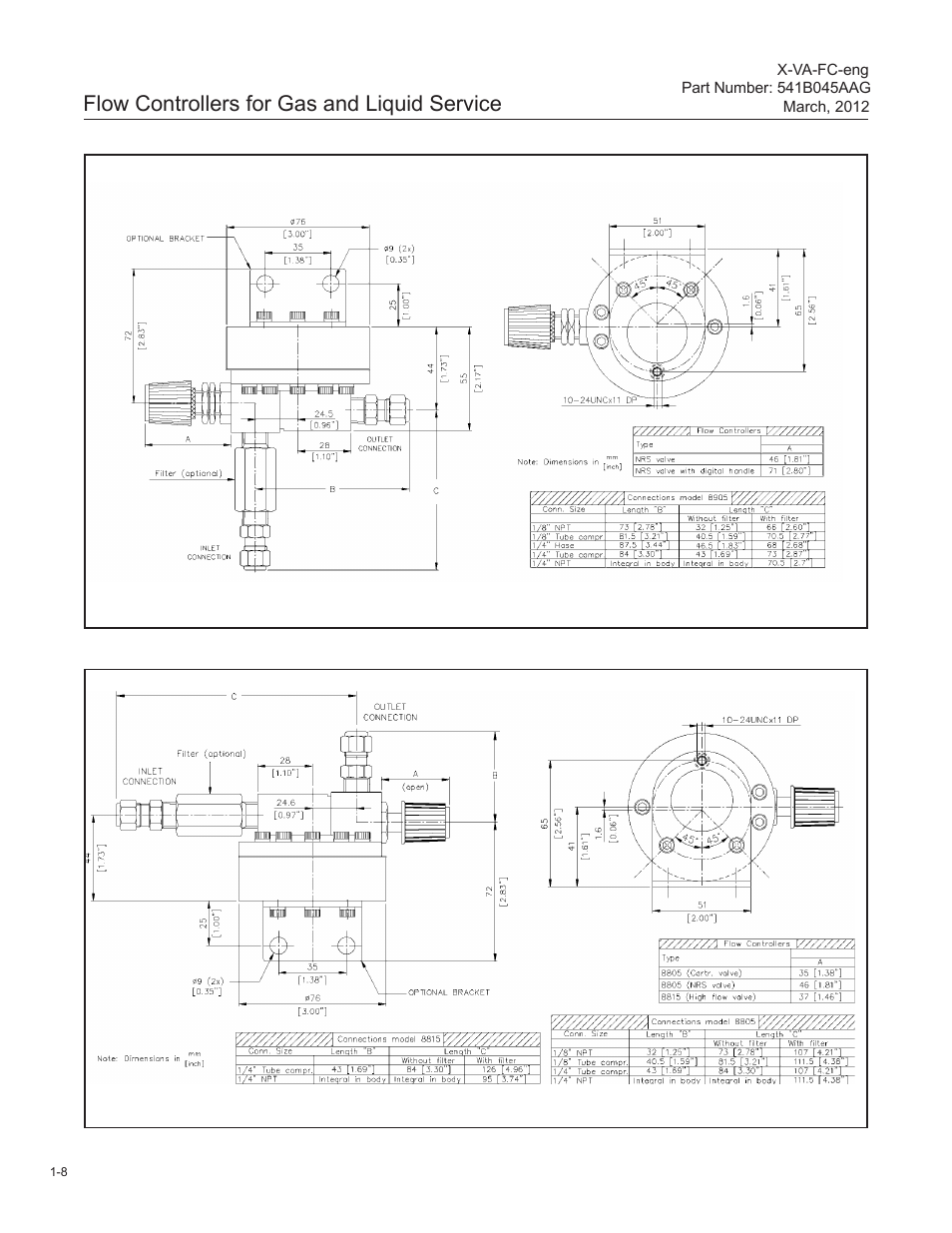 Flow controllers for gas and liquid service | Brooks Instrument FC8800 Series User Manual | Page 14 / 48