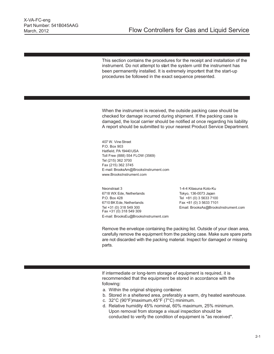 Flow controllers for gas and liquid service | Brooks Instrument FC8800 Series User Manual | Page 19 / 48