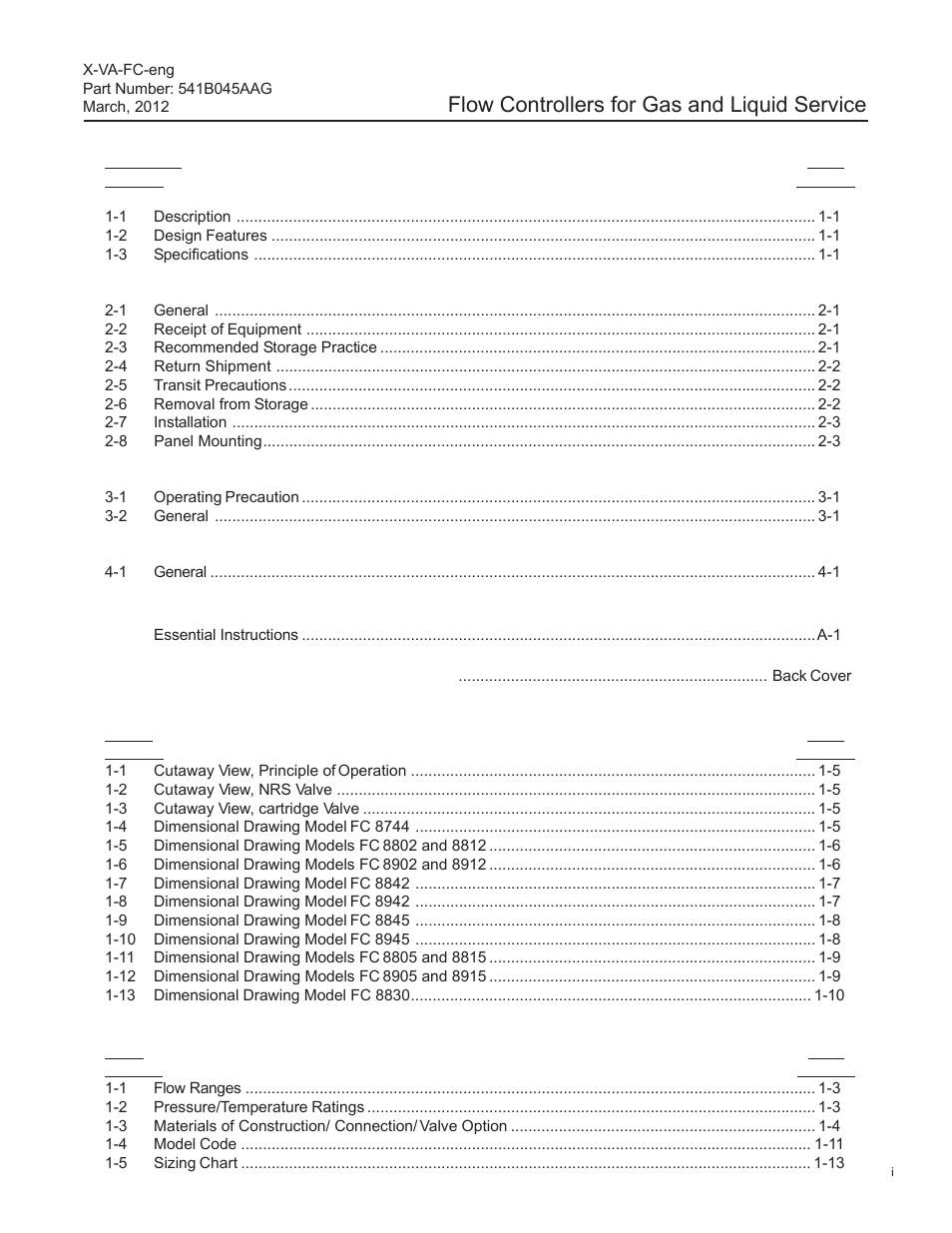 Flow controllers for gas and liquid service | Brooks Instrument FC8800 Series User Manual | Page 5 / 48