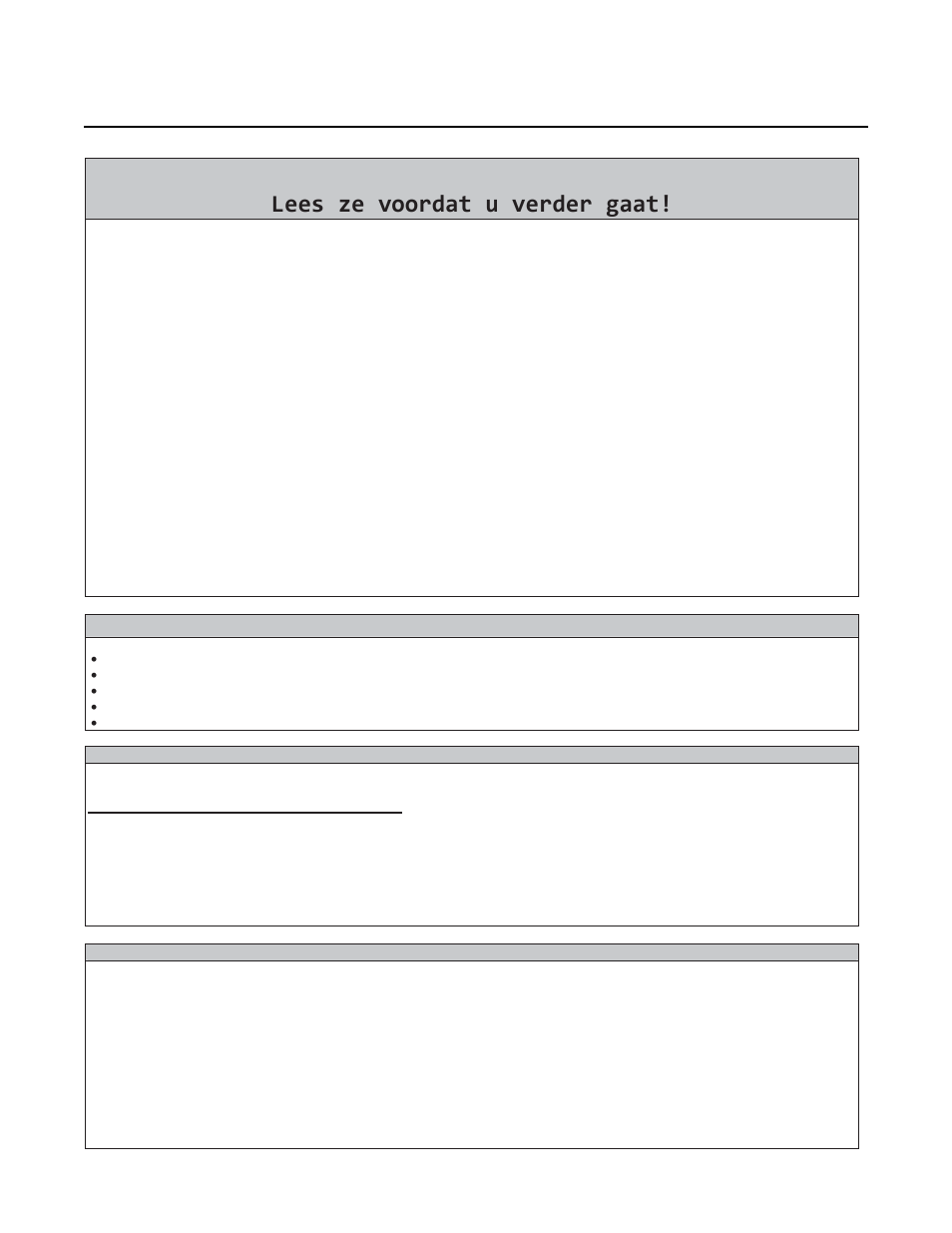 Essentiële instructies, Leeszevoordatuverdergaat, Flow controllers for gas and liquid service | Installation and operation manual | Brooks Instrument FC8744 NRS User Manual | Page 30 / 48