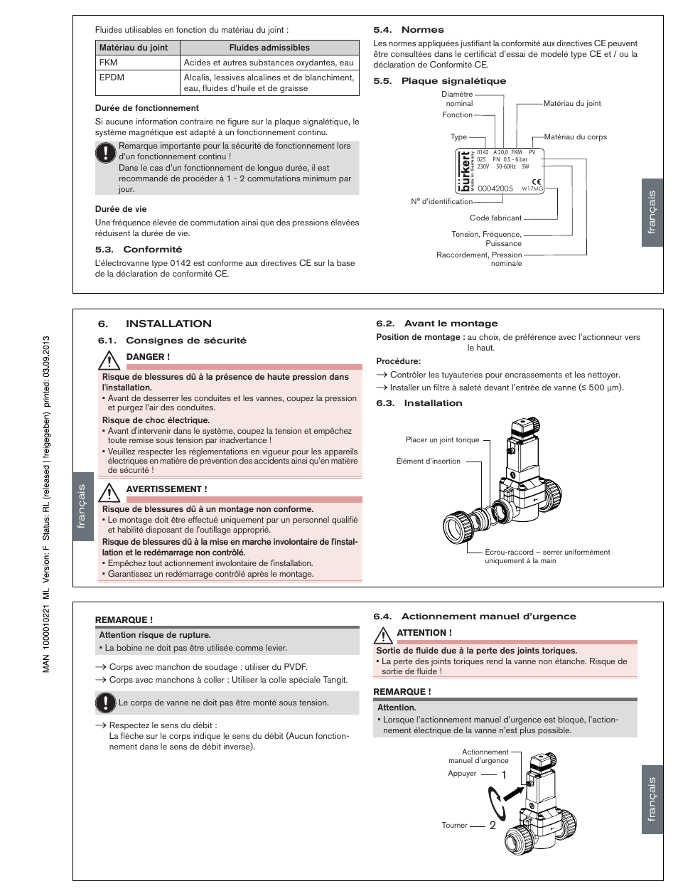 Burkert Type 0142 User Manual | Page 10 / 12