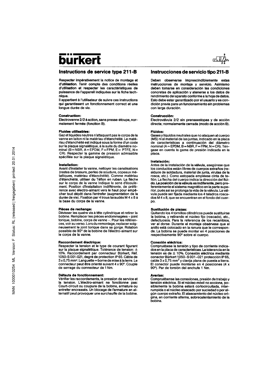 Burkert Type 0211 User Manual | Page 3 / 5