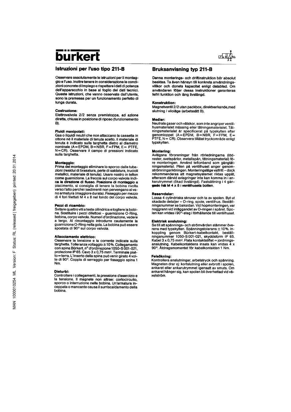 Burkert Type 0211 User Manual | Page 4 / 5